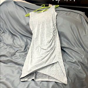 Grey rouched dress